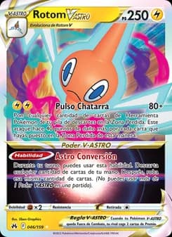 Rotom V-ASTRO card in Spanish