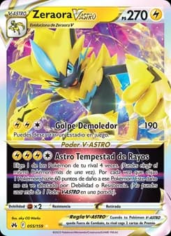 Zeraora V-ASTRO card in Spanish