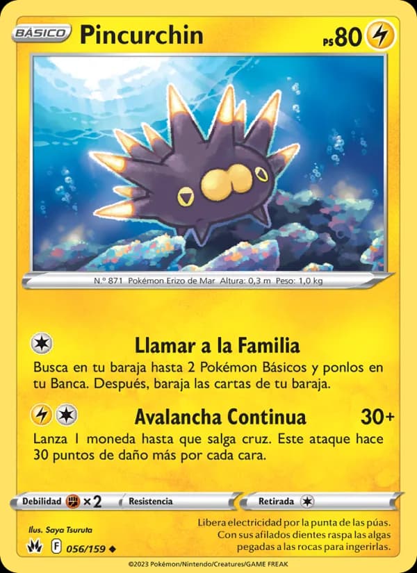 Pincurchin card in Spanish