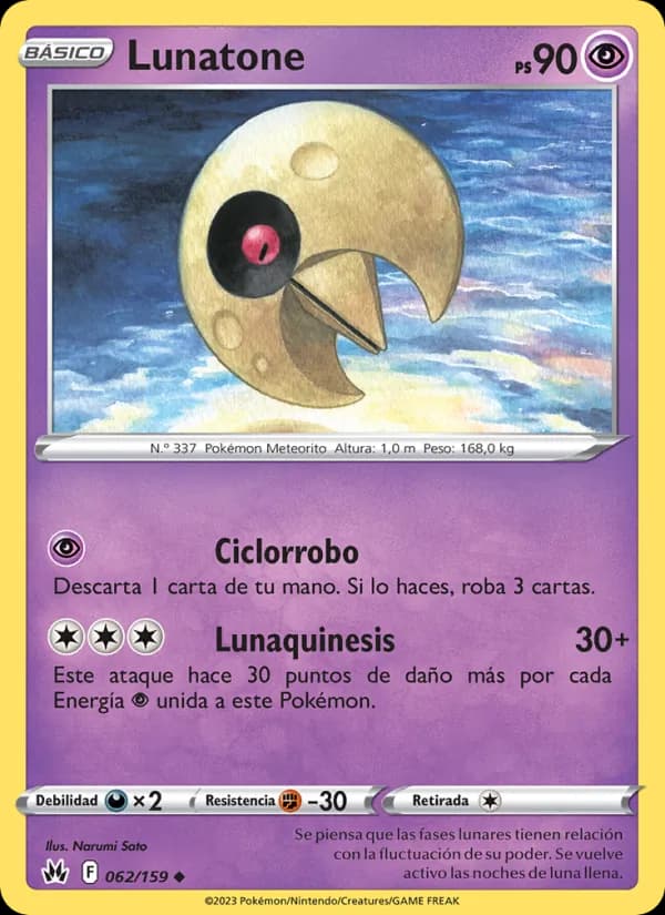 Lunatone card in Spanish