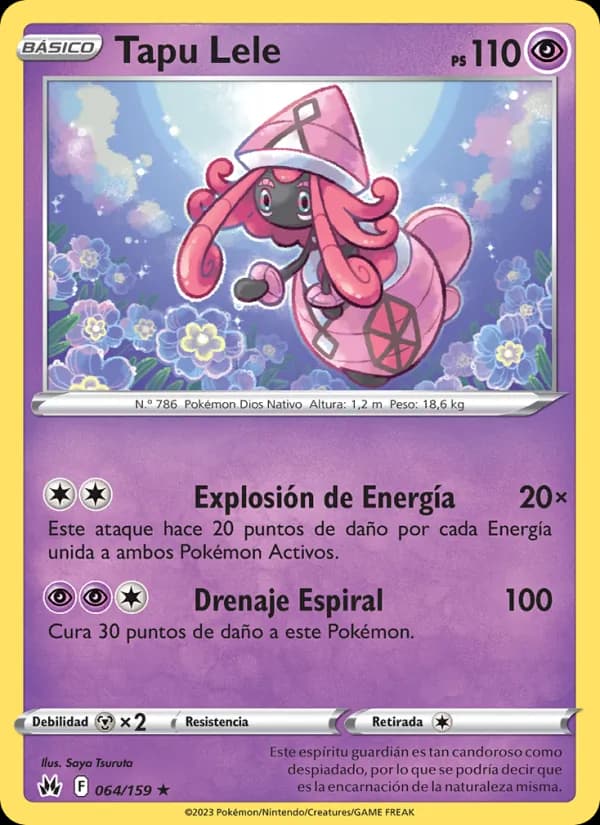 Tapu Lele card in Spanish