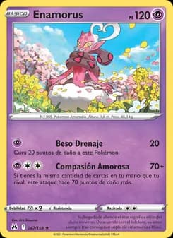 Enamorus card in Spanish