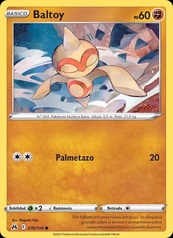 Baltoy card in Spanish
