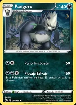 Pangoro card in Spanish