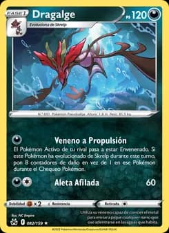 Dragalge card in Spanish