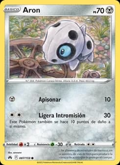 Aron card in Spanish