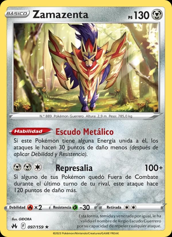 Zamazenta card in Spanish