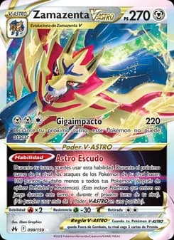 Zamazenta V-ASTRO card in Spanish