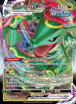 Rayquaza VMAX card in Spanish