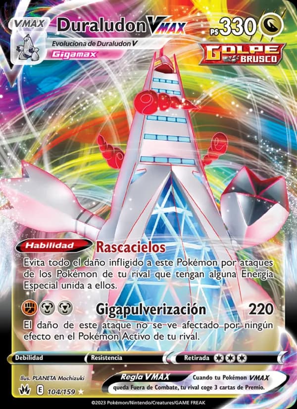 Duraludon VMAX card in Spanish