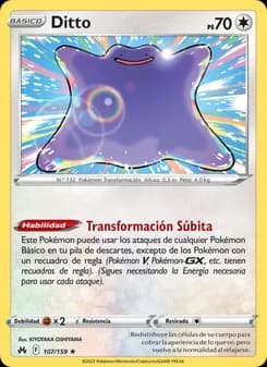 Ditto card in Spanish