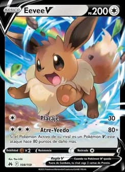 Eevee V card in Spanish
