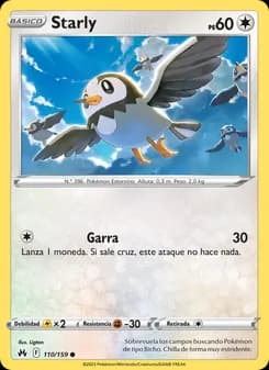 Starly card in Spanish