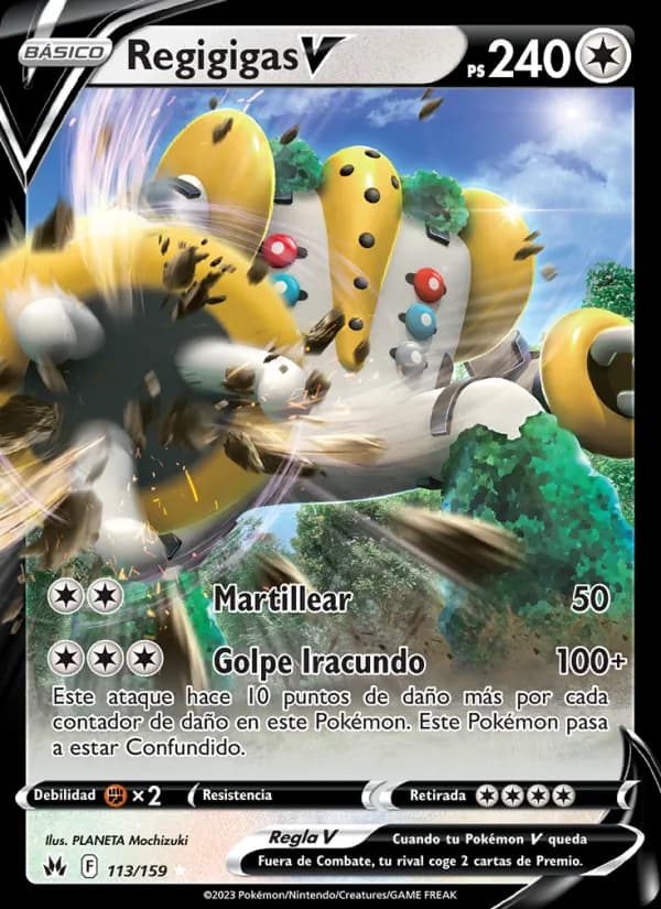 Regigigas V card in Spanish