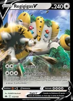 Regigigas V card in Spanish