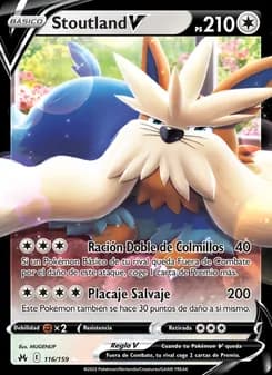 Stoutland V card in Spanish