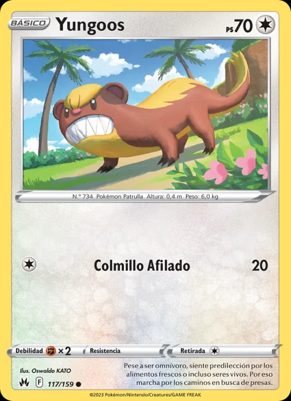 Yungoos card in Spanish