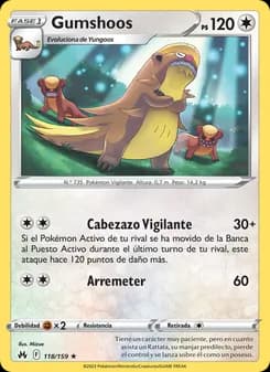 Gumshoos card in Spanish