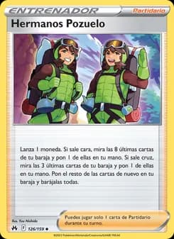 Hermanos Pozuelo card in Spanish