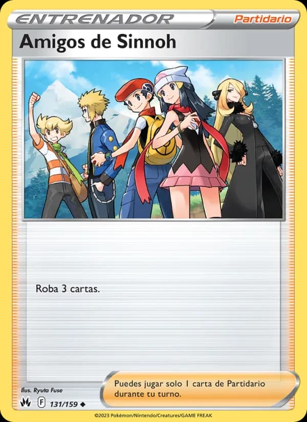 Amigos de Sinnoh card in Spanish