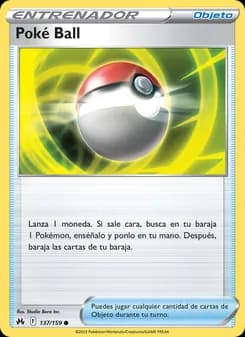 Poké Ball card in Spanish