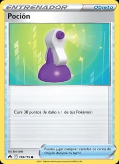 Poción card in Spanish