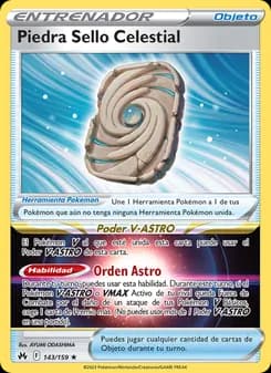 Piedra Sello Celestial card in Spanish