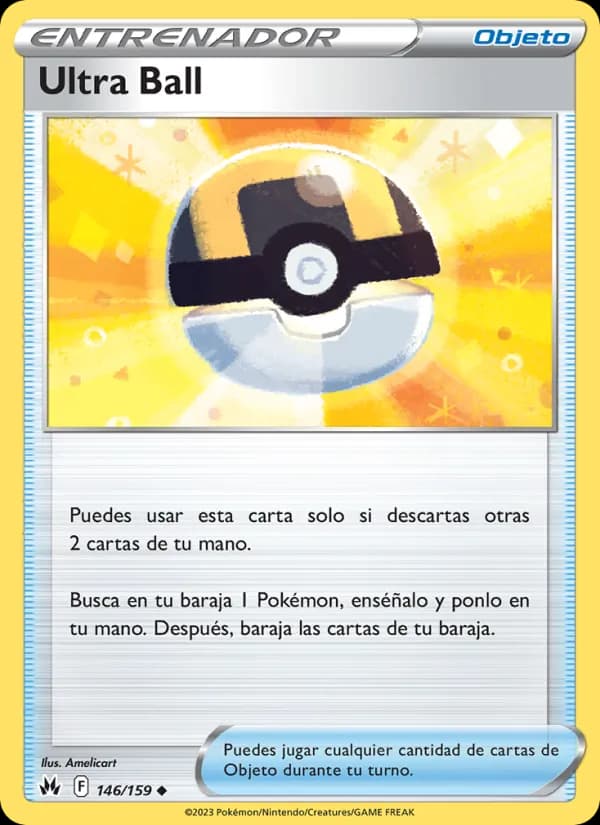 Ultra Ball card in Spanish