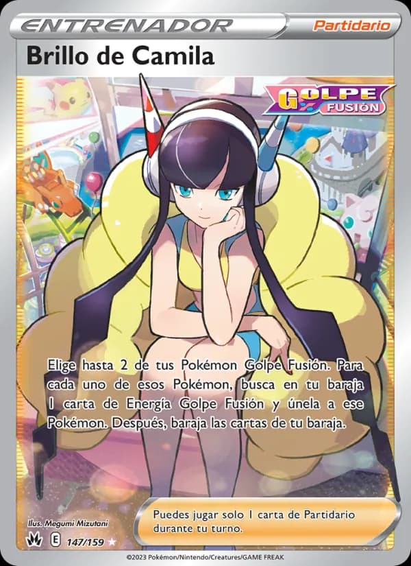Brillo de Camila card in Spanish