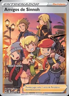 Amigos de Sinnoh card in Spanish
