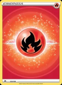 Energía Fuego card in Spanish