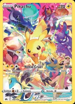 Pikachu card in Spanish