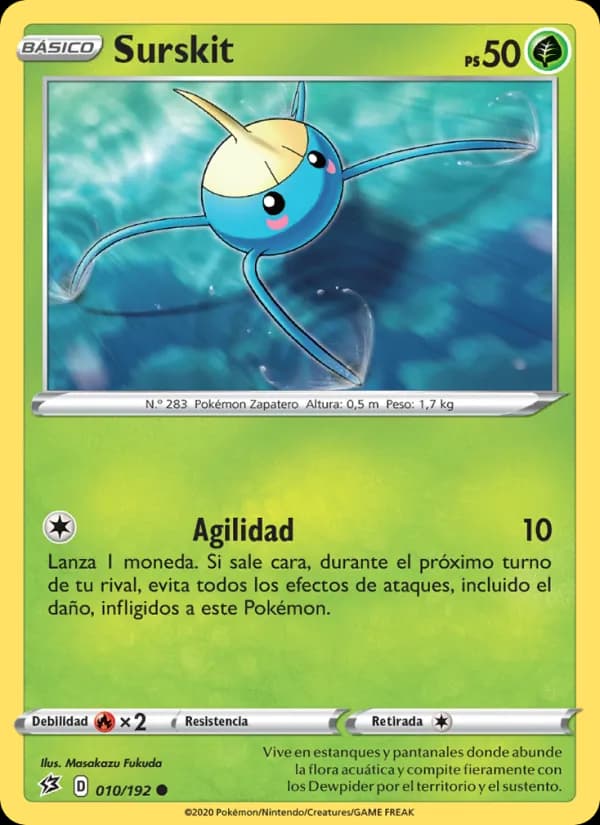 Surskit card in Spanish