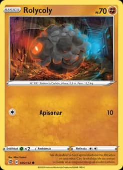 Rolycoly card in Spanish