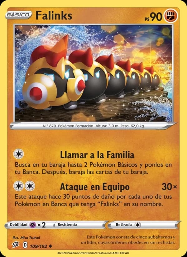 Falinks card in Spanish