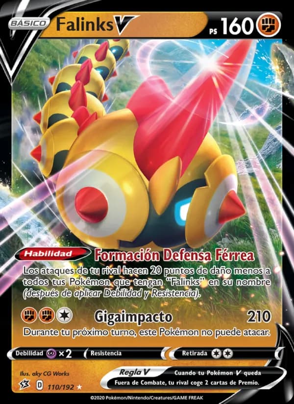 Falinks V card in Spanish