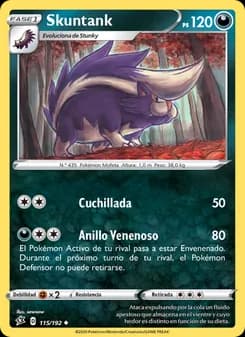 Skuntank card in Spanish