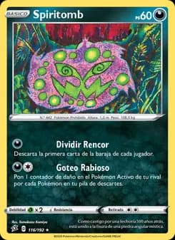 Spiritomb card in Spanish
