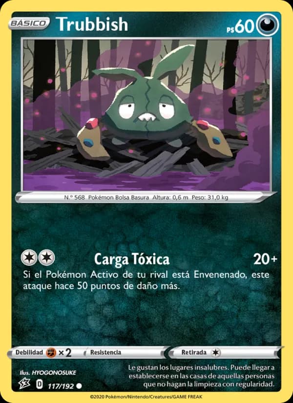 Trubbish card in Spanish