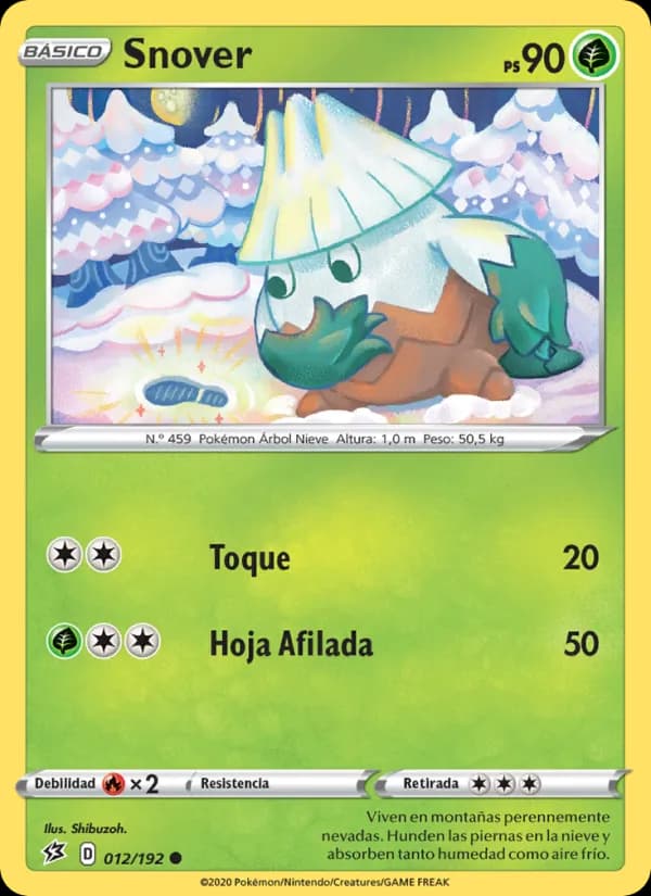 Snover card in Spanish