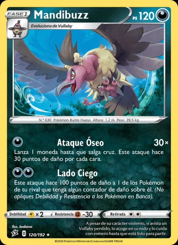 Mandibuzz card in Spanish