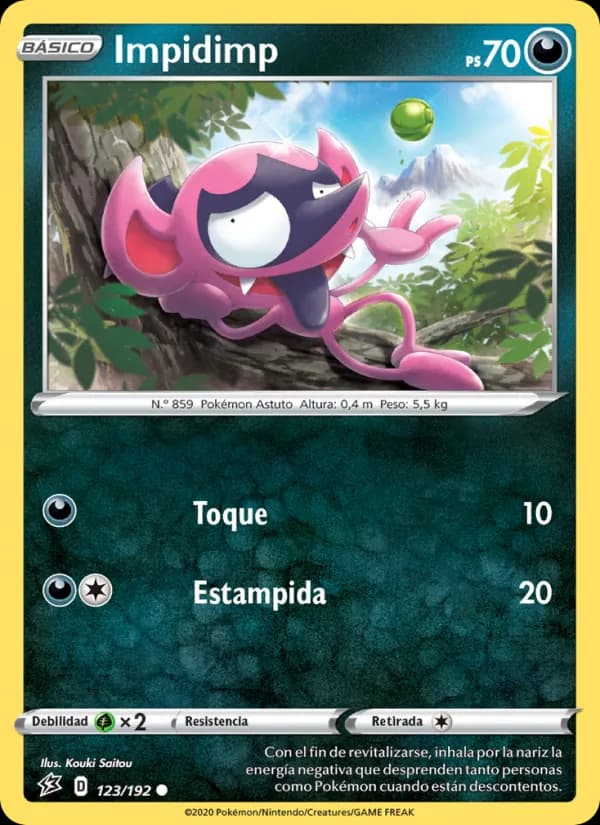 Impidimp card in Spanish