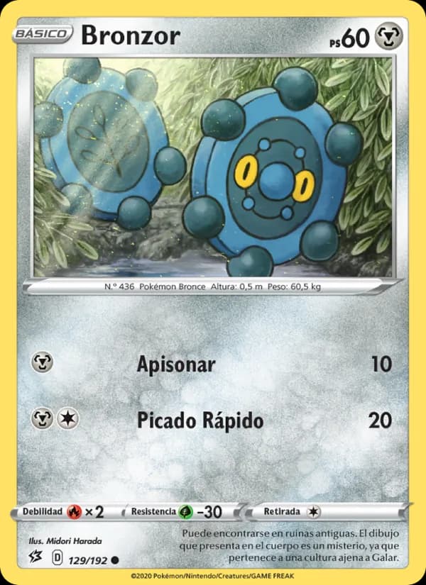 Bronzor card in Spanish