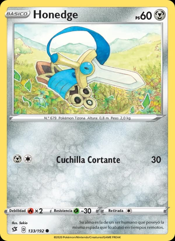 Honedge card in Spanish