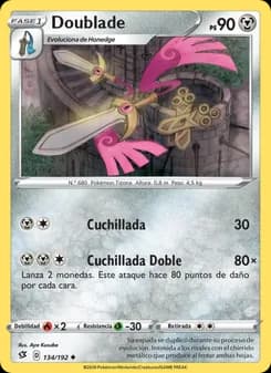 Doublade card in Spanish