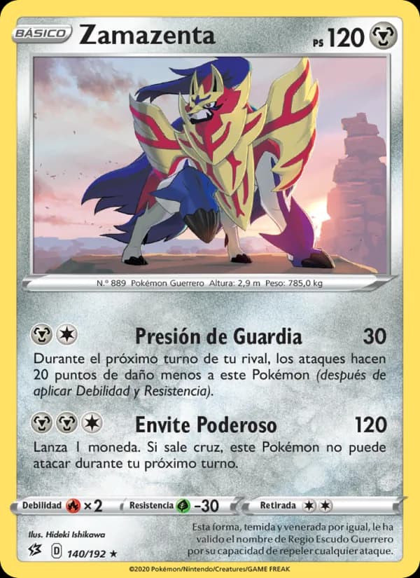 Zamazenta card in Spanish