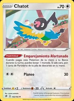 Chatot card in Spanish