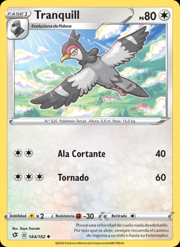 Tranquill card in Spanish
