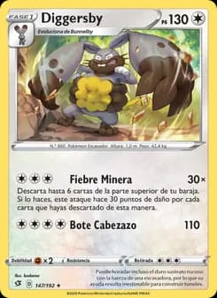 Diggersby card in Spanish