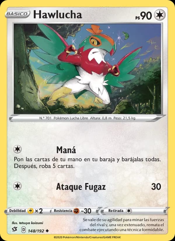 Hawlucha card in Spanish